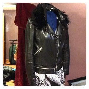 Black faux Leather Jacket
